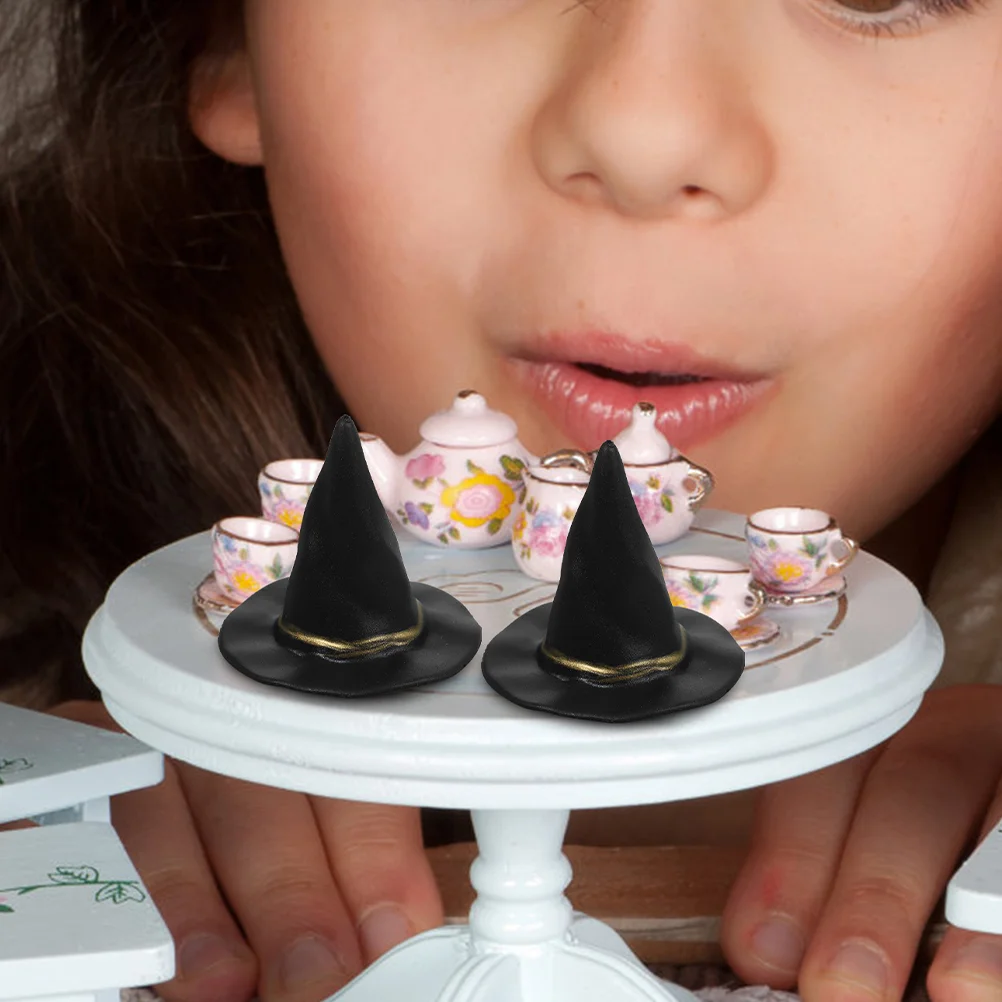 48 Pcs Small Witch Hats Crafts Mini Ornaments Baby Decoration Plastic Tiny Miniature
48 Pcs Small Witch Hats Crafts Mini Ornaments Baby Decoration Plastic Tiny Miniature