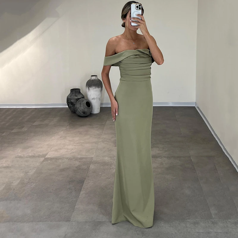Thinyfull Simple Mermaid Prom Evening Dresses Off The Shoulder Night Dress Saudi Arabia Dubai Cocktail Party Gowns Custom Size
Thinyfull Simple Mermaid Prom Evening Dresses Off The Shoulder Night Dress Saudi Arabia Dubai Cocktail Party Gowns Custom Size