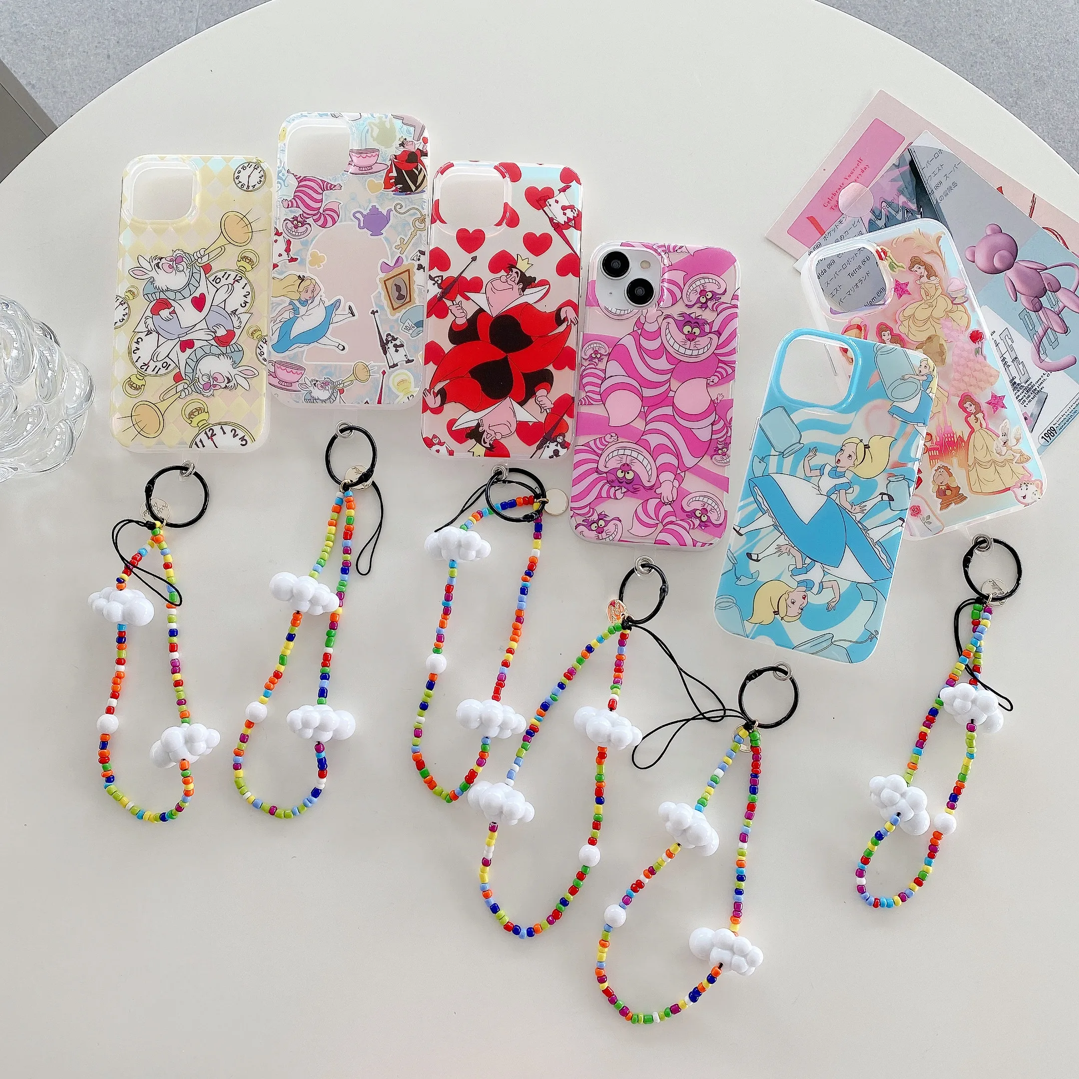Cute Disney Alice In Wonderland Cheshire Cat With Beads Phone Cases For iPhone 14 13 12 11 Pro Max XR X XS Anti-fall Cover
Cute Disney Alice In Wonderland Cheshire Cat With Beads Phone Cases For iPhone 14 13 12 11 Pro Max XR X XS Anti-fall Cover