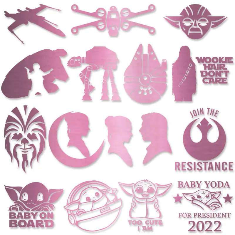 Rose Gold Disney Star Wars Yoda Darth Vader r2d2 bb8 The Mandalorian baby yoda Heat Transfer Printed Ironing For Clothing
Rose Gold Disney Star Wars Yoda Darth Vader r2d2 bb8 The Mandalorian baby yoda Heat Transfer Printed Ironing For Clothing