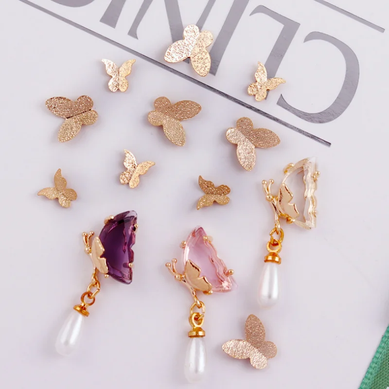 10pcs Luxury Crystal Butterfly Pendant Nail Art Decorations 3D Gold Gems Jewelry Nail Kawaii Charms Accessory DIY Nail Supplies
10pcs Luxury Crystal Butterfly Pendant Nail Art Decorations 3D Gold Gems Jewelry Nail Kawaii Charms Accessory DIY Nail Supplies