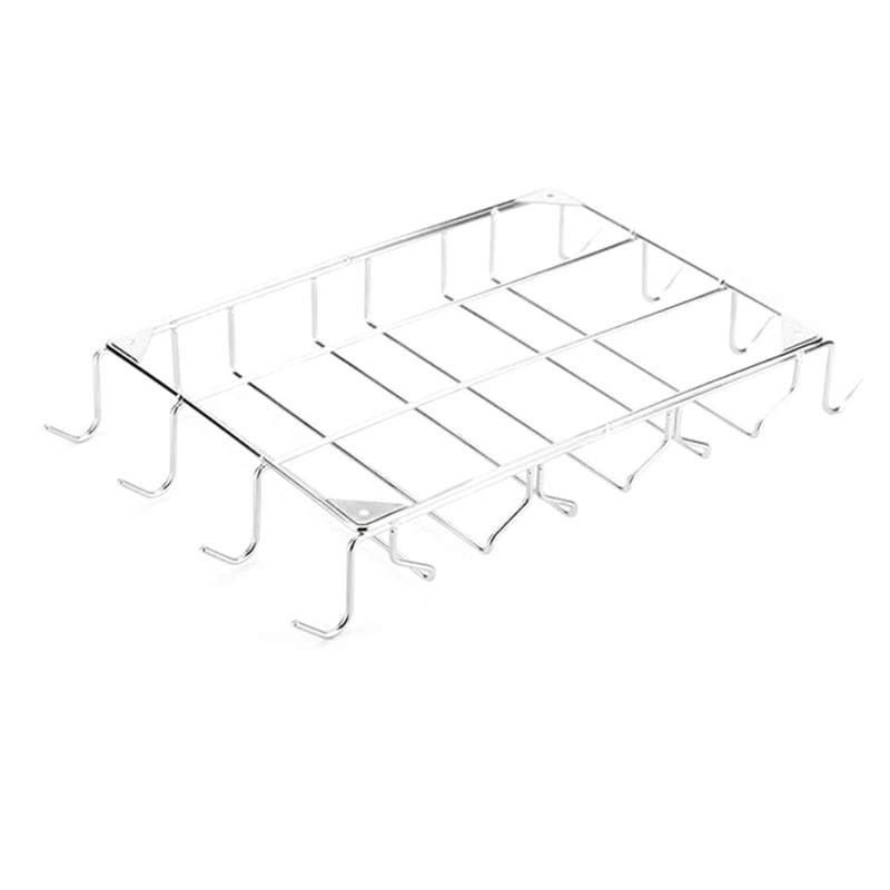 Wine Glass Holder 3 Rows 8 Hooks Under Cabinet Stemware Wine Rack Glassware Drying Storage Organizer For Kitchen,Bar,Etc
Wine Glass Holder 3 Rows 8 Hooks Under Cabinet Stemware Wine Rack Glassware Drying Storage Organizer For Kitchen,Bar,Etc