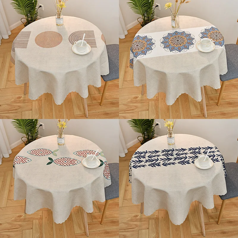 Small round table tablecloth, waterproof, oil resistant, and washable tablecloth, tea table tablecloth, fabric art
Small round table tablecloth, waterproof, oil resistant, and washable tablecloth, tea table tablecloth, fabric art