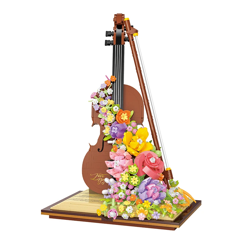 Creative and Fun Simulated Violin Flower Tabletop Decoration Ornaments Micro Building Blocks Bricks Toys Gifts
Creative and Fun Simulated Violin Flower Tabletop Decoration Ornaments Micro Building Blocks Bricks Toys Gifts