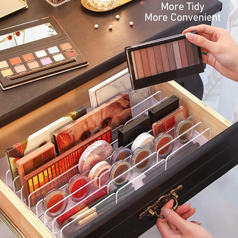 Makeup Organizer Acrylic Eyeshadow Palette Accessories Storage for Bathroom Sink Vanity Trays Closet Shelf Drawer Sunglasses
Makeup Organizer Acrylic Eyeshadow Palette Accessories Storage for Bathroom Sink Vanity Trays Closet Shelf Drawer Sunglasses