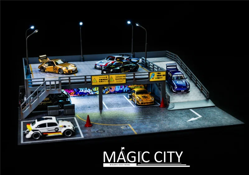 Волшебный город 1:64 Роппонги ежегодная сборная двухслойная парковка для модели автомобиля дисплей 
Волшебный город 1:64 Роппонги ежегодная сборная двухслойная парковка для модели автомобиля дисплей