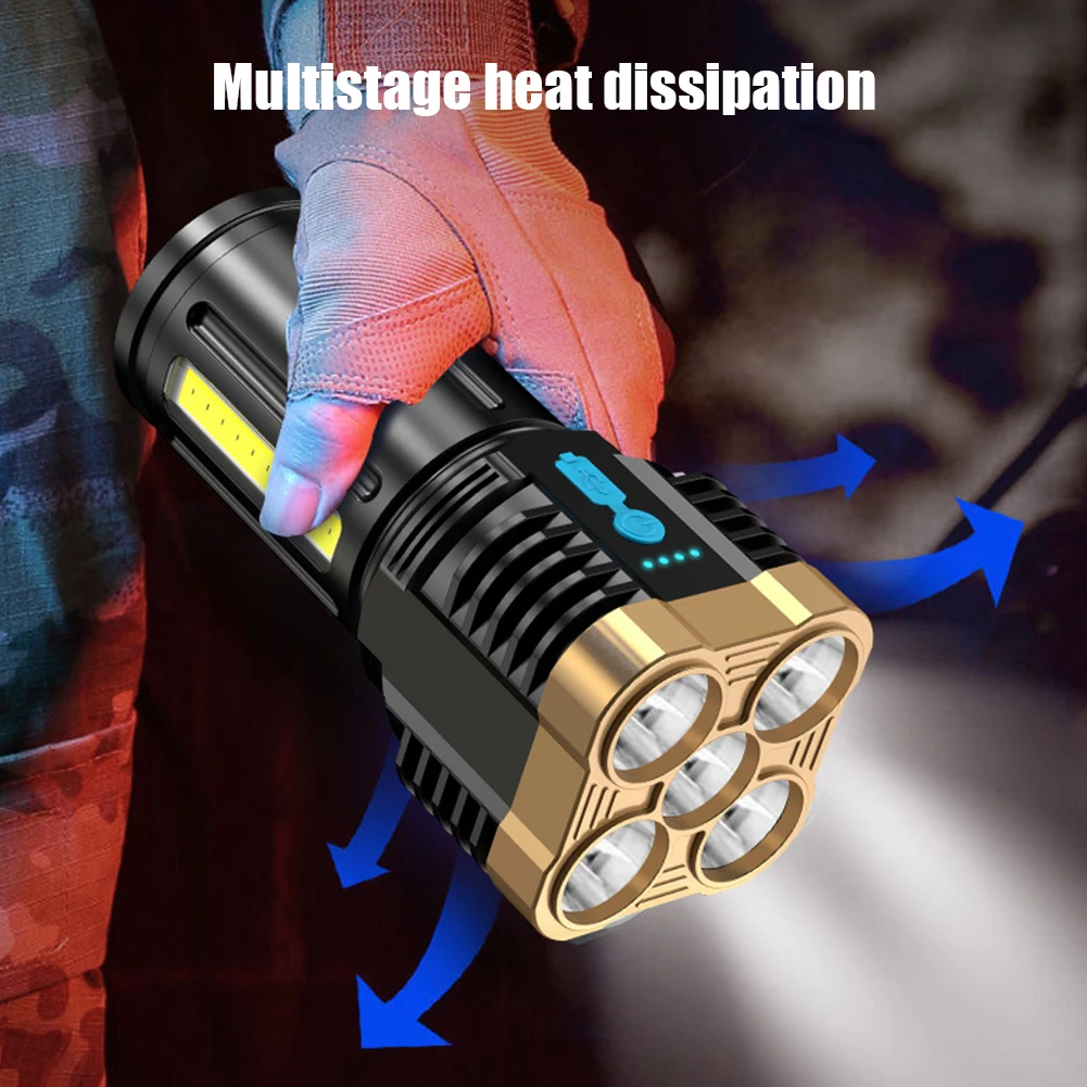 COB LED 500LM Portable Flashlight Spotlight USB Rechargeable Power Display Torch Lantern for Outdoor Camping Hiking Fishing Tool
COB LED 500LM Portable Flashlight Spotlight USB Rechargeable Power Display Torch Lantern for Outdoor Camping Hiking Fishing Tool