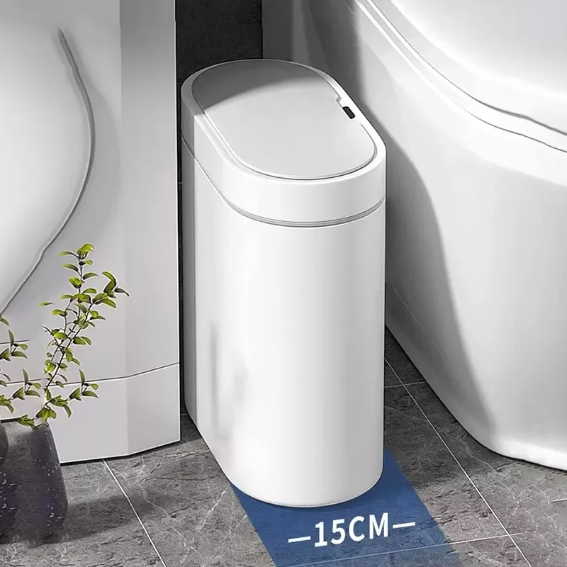 Smart Sensor Trash Can Electronic Automatic Household Bathroom Toilet Waterproof Narrow Seam Storage Bucket Smart Home Trash Bin
Smart Sensor Trash Can Electronic Automatic Household Bathroom Toilet Waterproof Narrow Seam Storage Bucket Smart Home Trash Bin