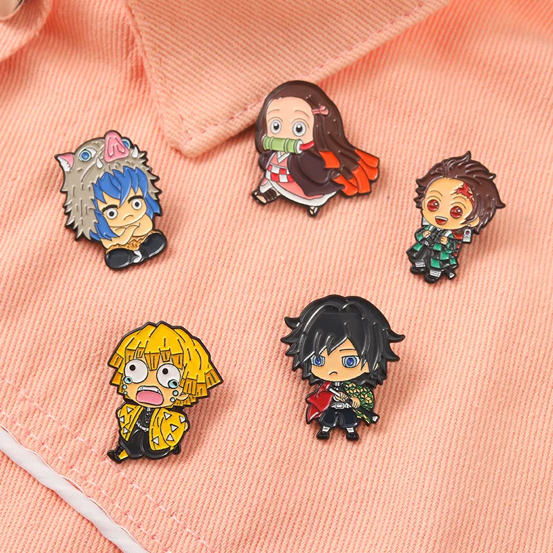 Anime Demon Slayer Badge Cospaly Brooch Tanjirou Pin Cartoon Nezuko Zenitsu Inosuke Giyuu Lapel Pins Costume Prop for Children
Anime Demon Slayer Badge Cospaly Brooch Tanjirou Pin Cartoon Nezuko Zenitsu Inosuke Giyuu Lapel Pins Costume Prop for Children
