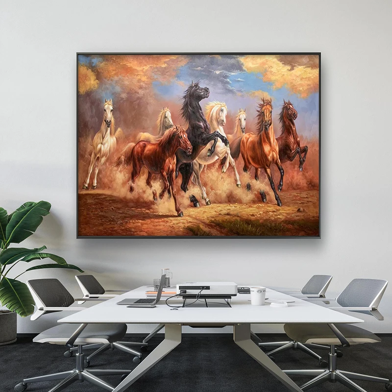 Hand Painted Animal Horse oil Painting Makes a Success European Style Living Room Porch Simple Decorative Painting
Hand Painted Animal Horse oil Painting Makes a Success European Style Living Room Porch Simple Decorative Painting