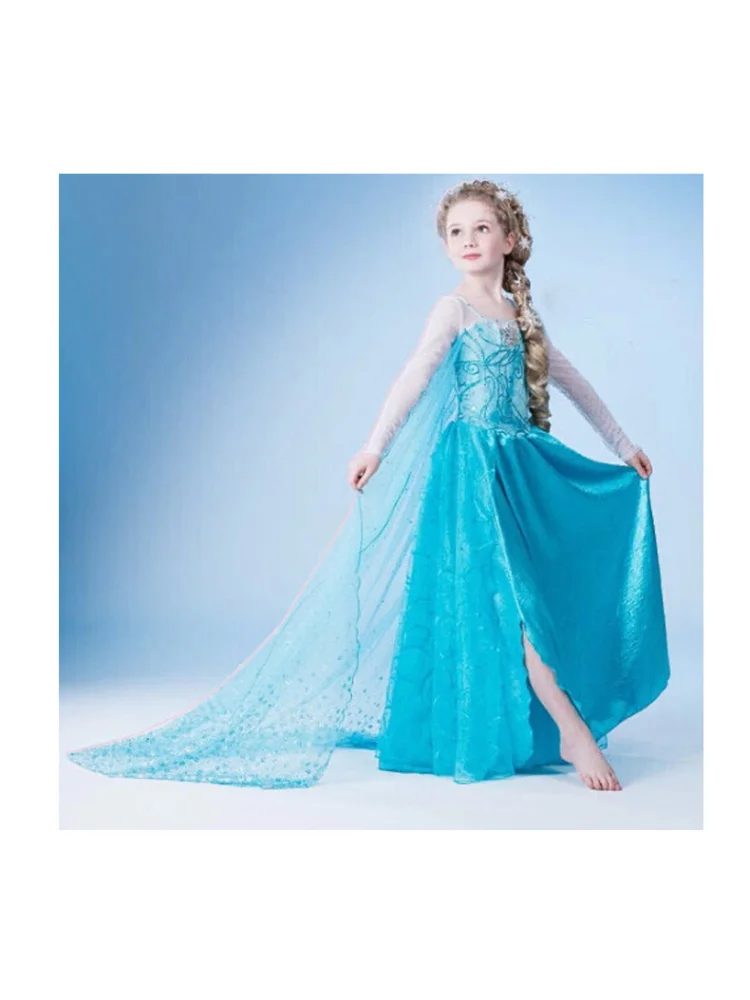 European / American Style Children's Clothing Dress Girl Frozen Princess Elsa Anna Long Sleeve Cloak Mopping Floor Girls' Skirts
European / American Style Children's Clothing Dress Girl Frozen Princess Elsa Anna Long Sleeve Cloak Mopping Floor Girls' Skirts