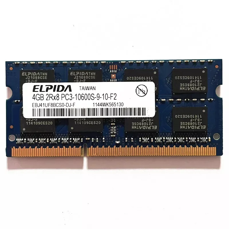 NEW2023 Elpida DDR3 4GB 1333MHz RAM 2Rx8 PC3-10600S SODIMM 204pin Laptop Memory
NEW2023 Elpida DDR3 4GB 1333MHz RAM 2Rx8 PC3-10600S SODIMM 204pin Laptop Memory