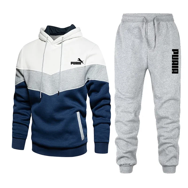Костюм спортивный мужской из 2 предметов, повседневный джемпер с капюшоном и спортивные брюки, весна-Зима
Костюм спортивный мужской из 2 предметов, повседневный джемпер с капюшоном и спортивные брюки, весна-Зима