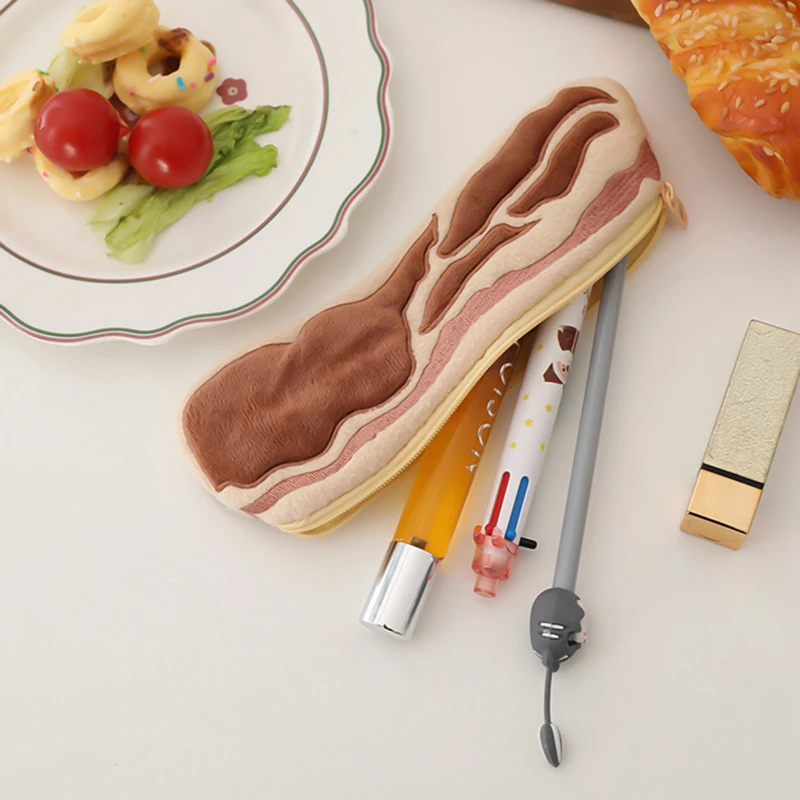 Новый милый чехол для карандашей в виде бекона, корейские милые канцелярские принадлежности, плюшевая новинка, сумка для ручек для школьниц...
Новый милый чехол для карандашей в виде бекона, корейские милые канцелярские принадлежности, плюшевая новинка, сумка для ручек для школьниц...