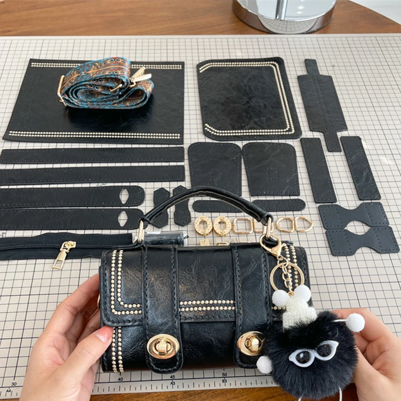 1Set DIY Leather Craft Handbag Bag Material Hand Sewn Set Leather with Hardware Accessories for DIY Handmade Backpack 
1Set DIY Leather Craft Handbag Bag Material Hand Sewn Set Leather with Hardware Accessories for DIY Handmade Backpack