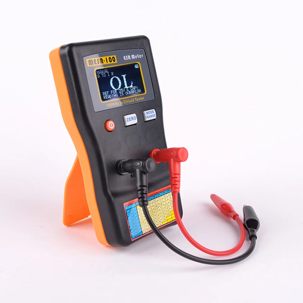 Resistance Meter ESR Capacitance Ohm Meter MESR-100 Professional Measuring Capacitance Resistance Capacitor Circuit Tester
Resistance Meter ESR Capacitance Ohm Meter MESR-100 Professional Measuring Capacitance Resistance Capacitor Circuit Tester