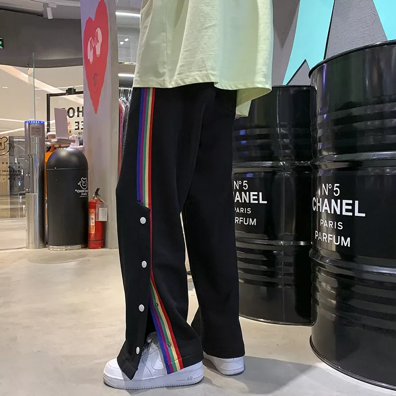Men Casual All-Match Sweatpants Mens Thick Warm Cotton Sports Pants Black/Gray Autumn Winter Row Buckle Striped Joggers Pants
Men Casual All-Match Sweatpants Mens Thick Warm Cotton Sports Pants Black/Gray Autumn Winter Row Buckle Striped Joggers Pants