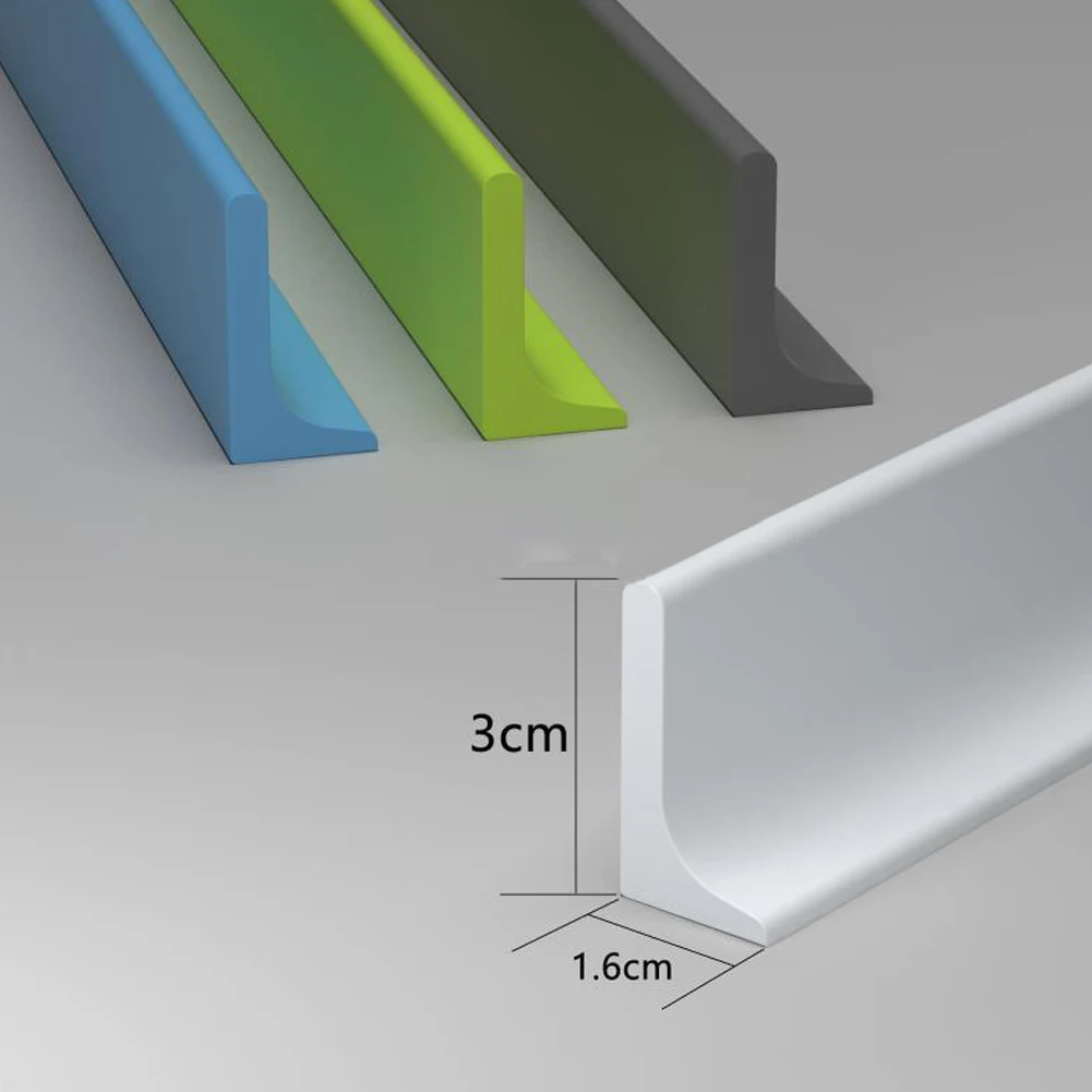 Home Water Barrier Stopper Flexible Not Leak Water Self-adhesive Shower Shower Barrier Silicone Water Blocking Strip
Home Water Barrier Stopper Flexible Not Leak Water Self-adhesive Shower Shower Barrier Silicone Water Blocking Strip