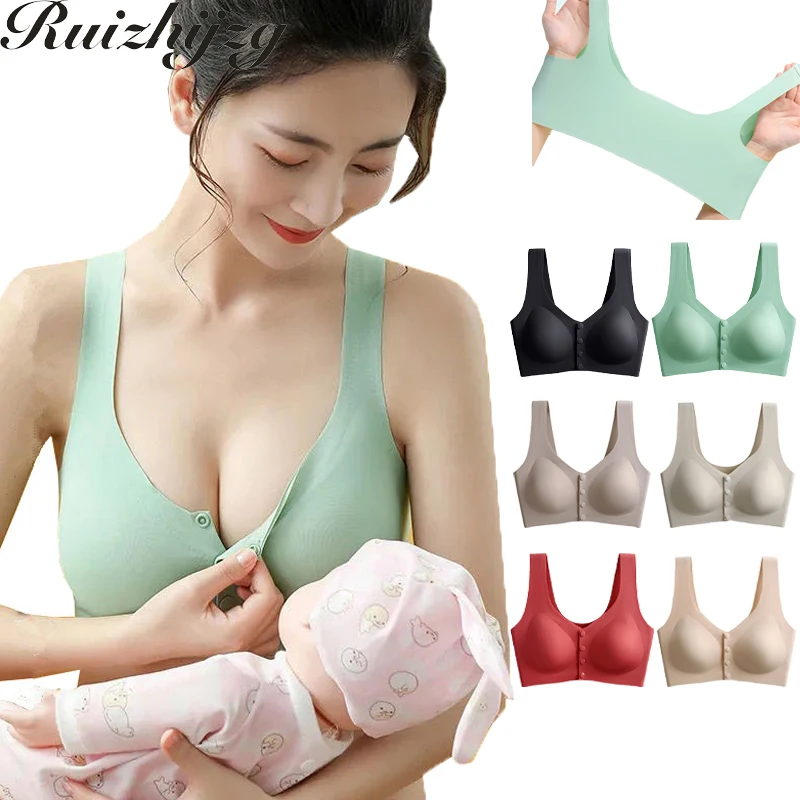 Ruizhijzg Ready Stock Breastfeeding Bra Maternity Nursing Bra for Women Lady Wireless No Steel Ring Ice Silk Thin Comfortable Wo
Ruizhijzg Ready Stock Breastfeeding Bra Maternity Nursing Bra for Women Lady Wireless No Steel Ring Ice Silk Thin Comfortable Wo