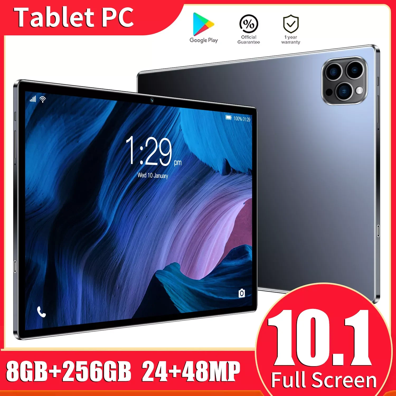 

2022 Pad Max 10.1-inch Fullview Display Snapdragon 680 Octa-core 8GB DDR4 256GB ROM 4G LTE GPS Android 12 Tablet PC