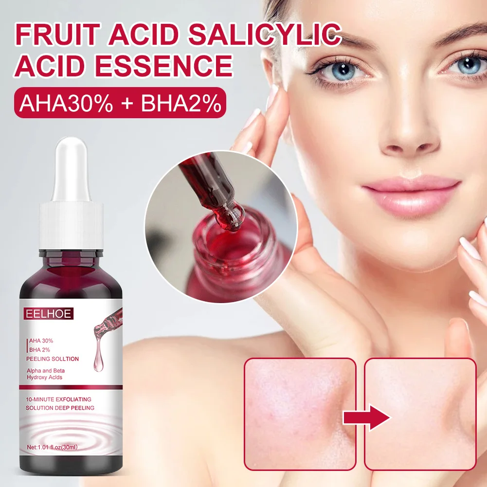 Эссенция из салициловой кислоты AHA30 % + BHA2 % фруктовая кислота удаление акне угрей сужение пор отшелушивающая Сыворотка для лица
Эссенция из салициловой кислоты AHA30 % + BHA2 % фруктовая кислота удаление акне угрей сужение пор отшелушивающая Сыворотка для лица