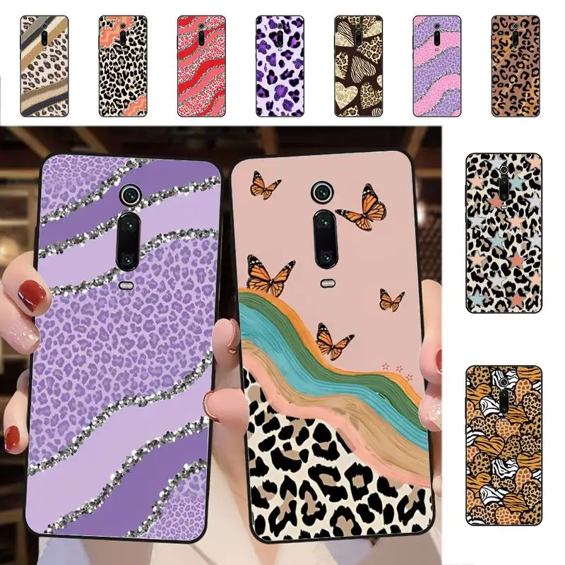 

Fashion leopard painted Phone Case For Redmi 5 6 7 8 9 10 plus pro 6 7 8 9 A GO K20 K30 K40 pro plus F3 Fundas