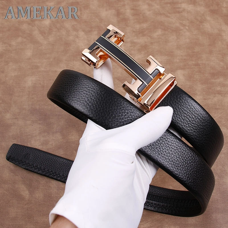 H belt men's leather green young people casual automatic buckle lengthened belt men's top layer pure leather business pants belt
H belt men's leather green young people casual automatic buckle lengthened belt men's top layer pure leather business pants belt