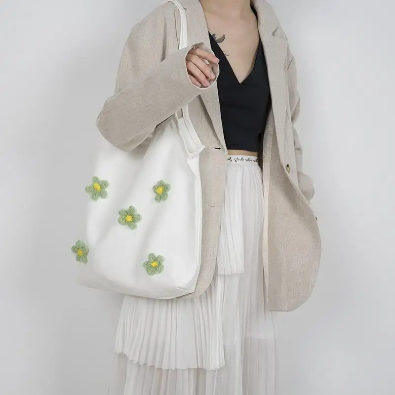 Маленькая Холщовая Сумка с маргаритками для студентов, японская Повседневная универсальная вместительная сумка через плечо, женская сумка...
Маленькая Холщовая Сумка с маргаритками для студентов, японская Повседневная универсальная вместительная сумка через плечо, женская сумка...