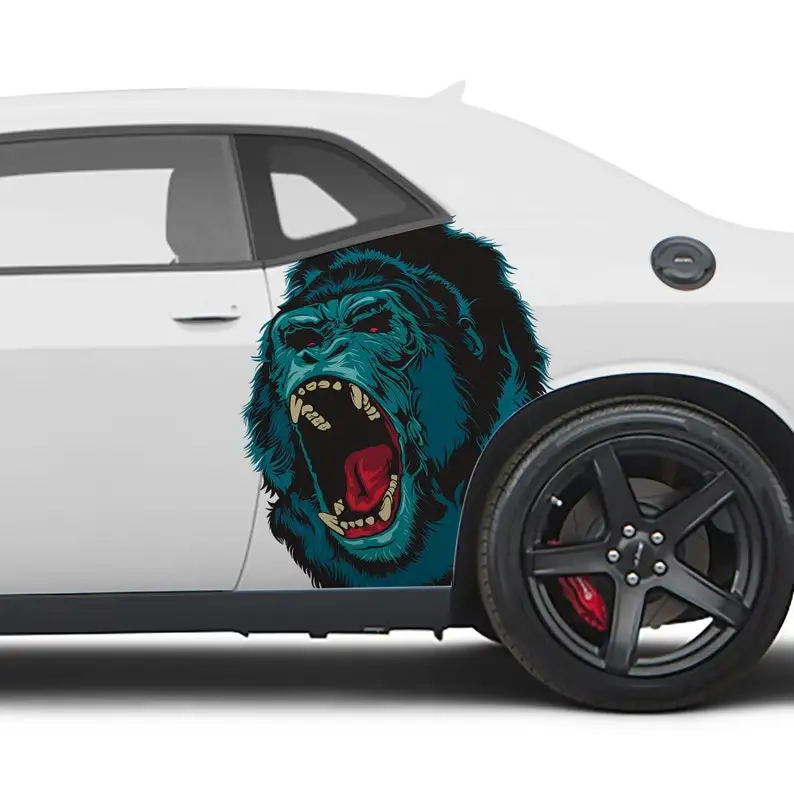 Angry Gorilla Car Decal Livery, 2 Piece Set, Limited Edition, Exclusively Designed In-house and Printed on Premium Vinyl
Angry Gorilla Car Decal Livery, 2 Piece Set, Limited Edition, Exclusively Designed In-house and Printed on Premium Vinyl