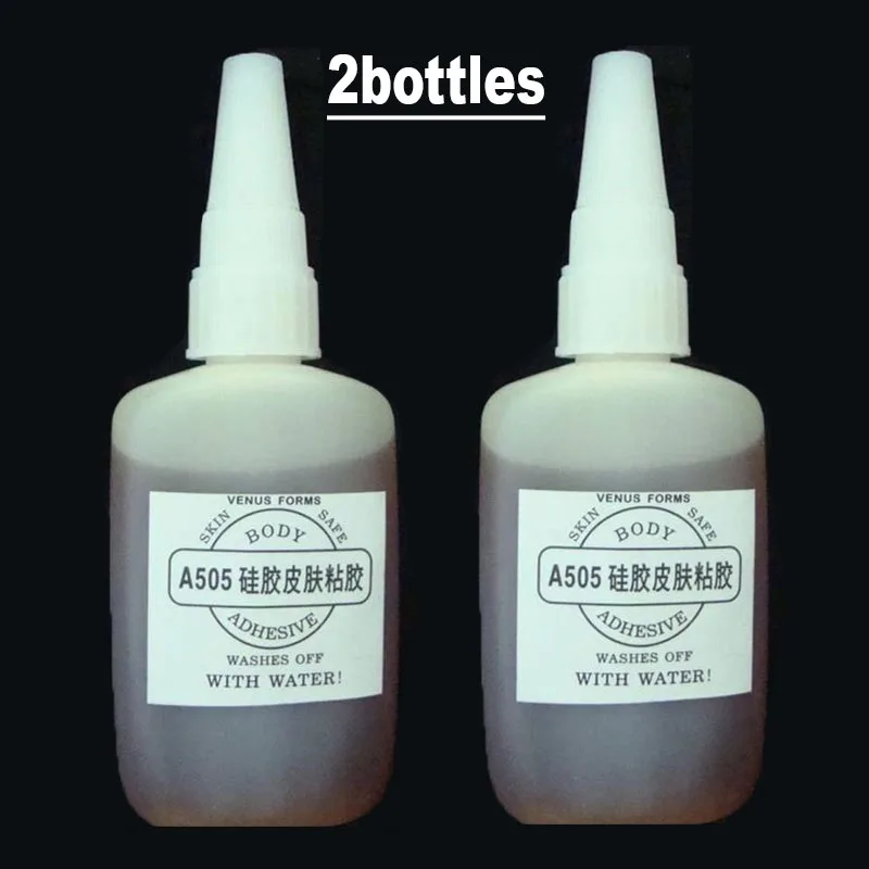 2bottles A505 Adhesive Glue Water Stick to Skin Special for Cross Dress Invisible Fake Silicone Breast Forms 50g
2bottles A505 Adhesive Glue Water Stick to Skin Special for Cross Dress Invisible Fake Silicone Breast Forms 50g