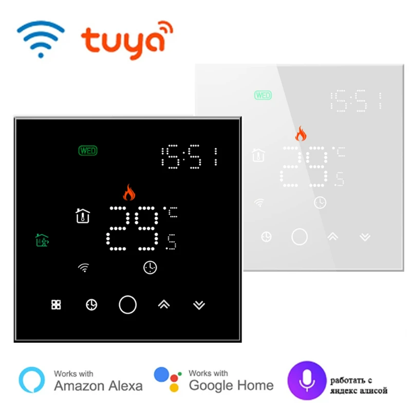 Tuya Smart Home Thermoregulator for Electric Heating water/Gas Boiler heating Temperature Controller Alexa WIFI voice Thermostat
Tuya Smart Home Thermoregulator for Electric Heating water/Gas Boiler heating Temperature Controller Alexa WIFI voice Thermostat