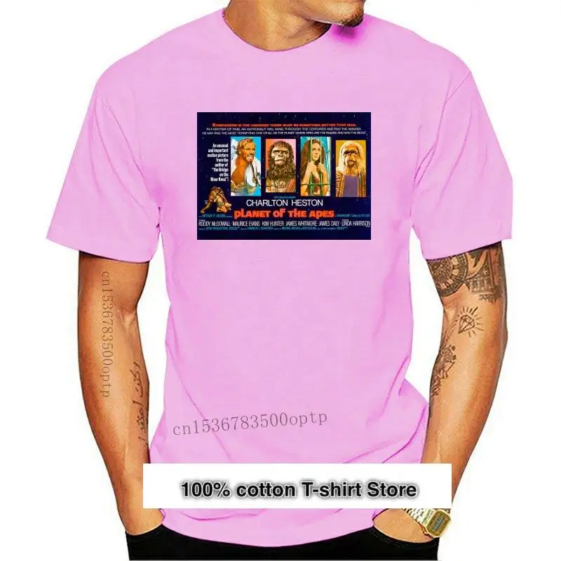 Camiseta Unisex, ropa de hombre, póster de película Retro de los años 1960, Planet Of The Apes
Camiseta Unisex, ropa de hombre, póster de película Retro de los años 1960, Planet Of The Apes