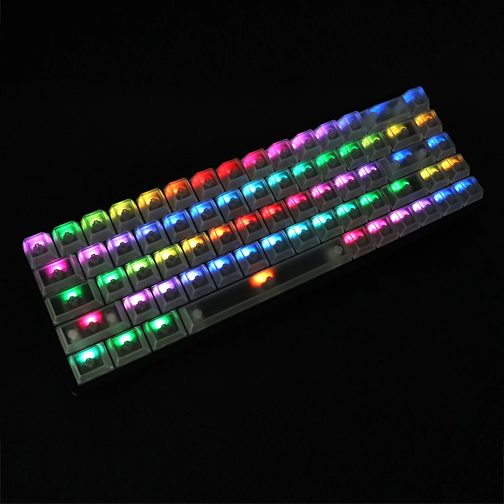 GMK-KEY Transparent Backlight Keycap Cherry Height For dz60/RK61/gk61/64/68/75/84/980/104 Mechanical Keyboard Cap 7u 6u Spacebar
GMK-KEY Transparent Backlight Keycap Cherry Height For dz60/RK61/gk61/64/68/75/84/980/104 Mechanical Keyboard Cap 7u 6u Spacebar