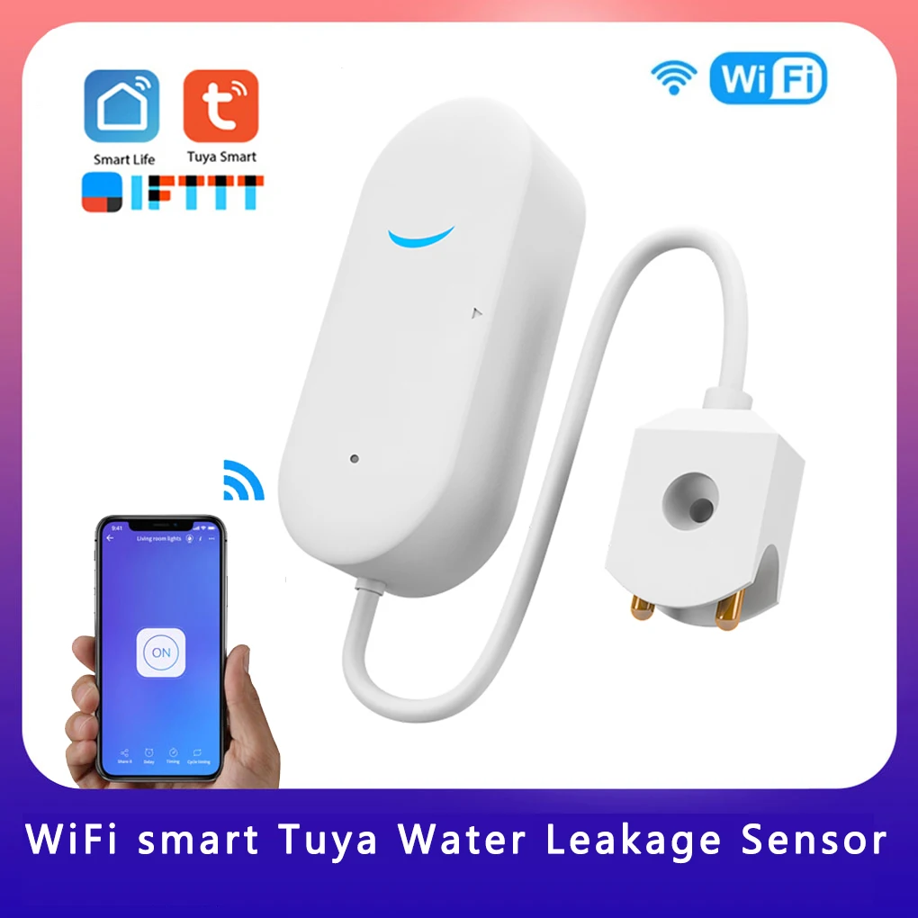 WiFi smart Tuya Water Leakage Sensor Tuya Water Alarm Compatible With Tuyasmart / Smart Life APP Easy Installation
WiFi smart Tuya Water Leakage Sensor Tuya Water Alarm Compatible With Tuyasmart / Smart Life APP Easy Installation
