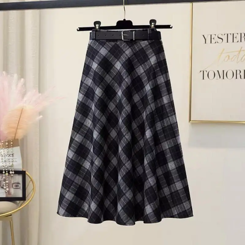 Юбка Женская шерстяная средней длины, Элегантная Модная винтажная клетчатая юбка с завышенной талией, Осень-зима
Юбка Женская шерстяная средней длины, Элегантная Модная винтажная клетчатая юбка с завышенной талией, Осень-зима