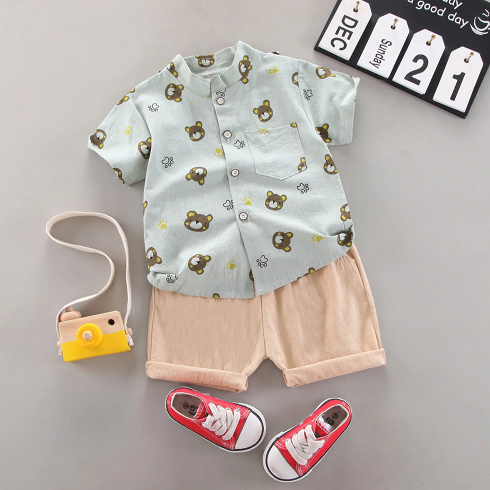 Summer Baby Boy Gentleman Clothes Button Down Cartoon Animal Print Shirt Shorts Outfits Summer O-Neck Children Clothes Boys
Summer Baby Boy Gentleman Clothes Button Down Cartoon Animal Print Shirt Shorts Outfits Summer O-Neck Children Clothes Boys