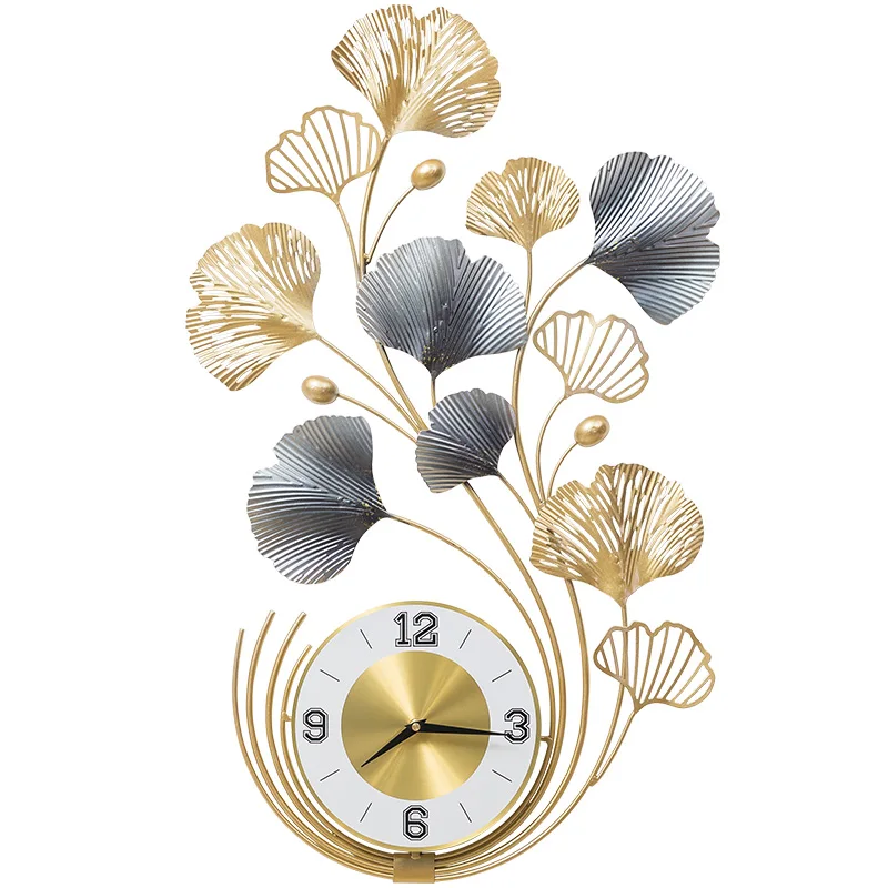 New Chinese Style Ginkgo Leaf Wall Clock Luxury Golden TV Background Art Clock Living Room Home Creative Minimalist Wall Watch
New Chinese Style Ginkgo Leaf Wall Clock Luxury Golden TV Background Art Clock Living Room Home Creative Minimalist Wall Watch