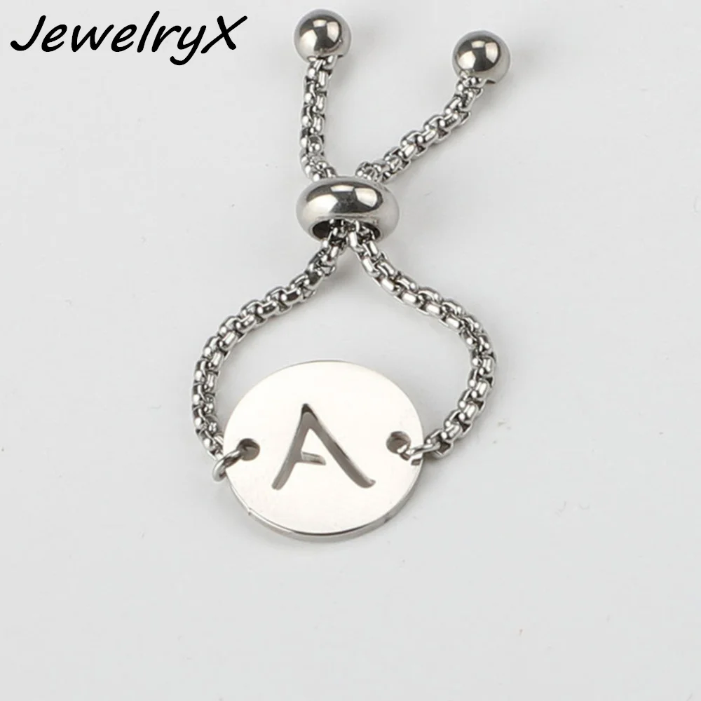 JewelryX Personality Custom Letter Rings Stainless Steel Box Chain Initials Open Adjustable Finger Ring For Women Jewelry Gift
JewelryX Personality Custom Letter Rings Stainless Steel Box Chain Initials Open Adjustable Finger Ring For Women Jewelry Gift