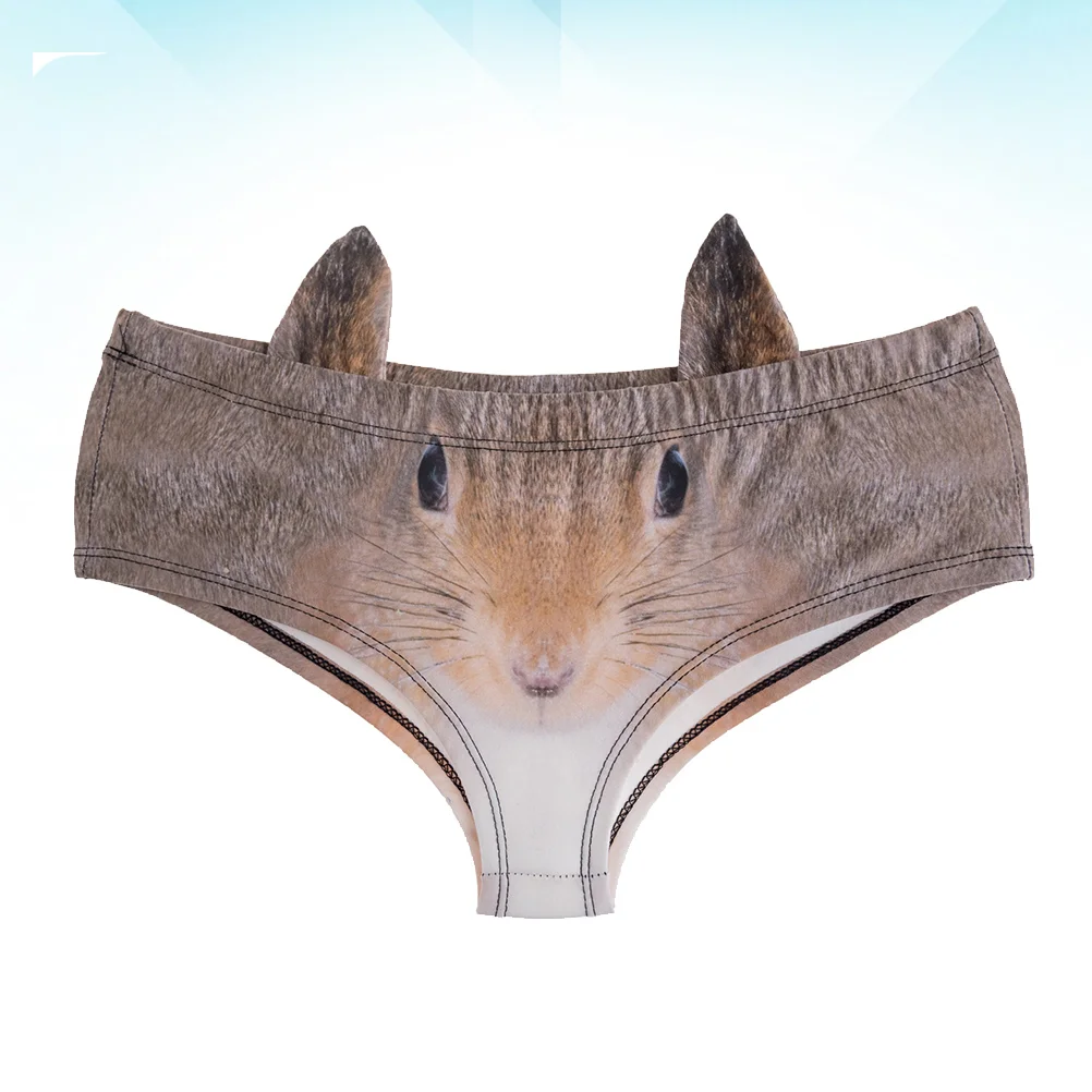 Three Dimensional Underwear Adorable Digital Animal Printed Triangle Underpants for Woman Girl (ptc41072 Free Size) 
Three Dimensional Underwear Adorable Digital Animal Printed Triangle Underpants for Woman Girl (ptc41072 Free Size)