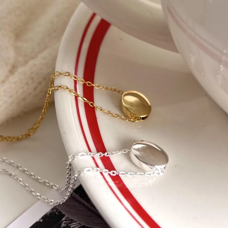Pure 925 Korean Simple Silver Sterling Necklace Personalized Design Woman Chain Choker Boho Dainty Jewelry Accessories For Women
Pure 925 Korean Simple Silver Sterling Necklace Personalized Design Woman Chain Choker Boho Dainty Jewelry Accessories For Women