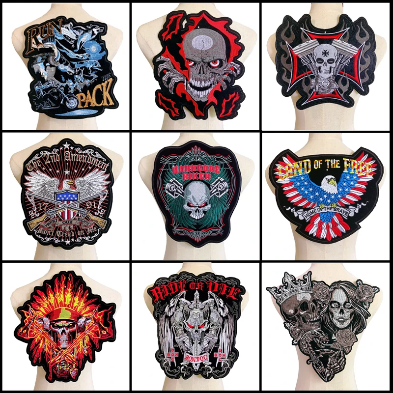 Big Punk Skull Patch Large Embroidery Patches for Clothes Handmade DIY Embroidery Patch Iron on Patches Sewing Supplies Clothing
Big Punk Skull Patch Large Embroidery Patches for Clothes Handmade DIY Embroidery Patch Iron on Patches Sewing Supplies Clothing