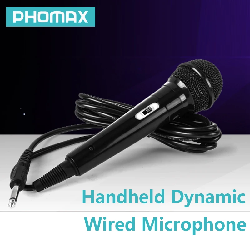 PHOMAX Karaoke Microphone Handheld Professional Wired Dynamic Microfone Clear Voice Mic for Karaoke Part Vocal Music Performance
PHOMAX Karaoke Microphone Handheld Professional Wired Dynamic Microfone Clear Voice Mic for Karaoke Part Vocal Music Performance