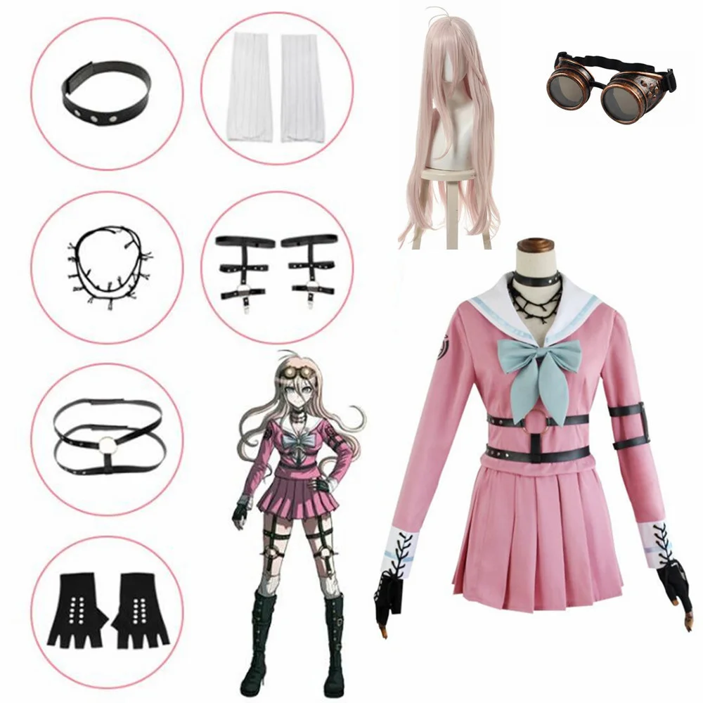 New Anime Dandanronpo V3 Miu Iruma Cosplay Costume Women's Girls Uniform Cosplay Costume Halloween Christmas Party Costume
New Anime Dandanronpo V3 Miu Iruma Cosplay Costume Women's Girls Uniform Cosplay Costume Halloween Christmas Party Costume