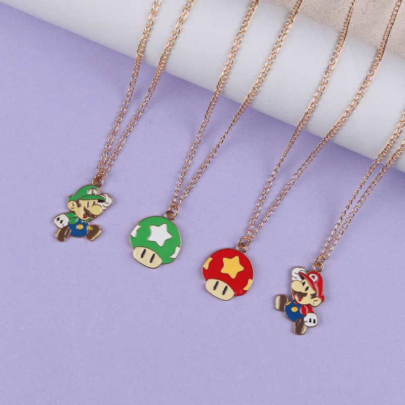 41-50cm New Super Mario Alloy Necklace Cartoon Anime Figure Mario Luigi Jewelry Neck Decorative Pendant Girl Birthday X-mas Gift
41-50cm New Super Mario Alloy Necklace Cartoon Anime Figure Mario Luigi Jewelry Neck Decorative Pendant Girl Birthday X-mas Gift
