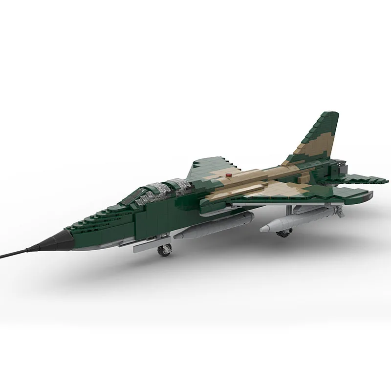 934PCS WW2 Military MOC 1:35 Scale F-105 Thunderchief supersonic fighter-bomber model creative ideas high-tech Toy Plane Blocks
934PCS WW2 Military MOC 1:35 Scale F-105 Thunderchief supersonic fighter-bomber model creative ideas high-tech Toy Plane Blocks