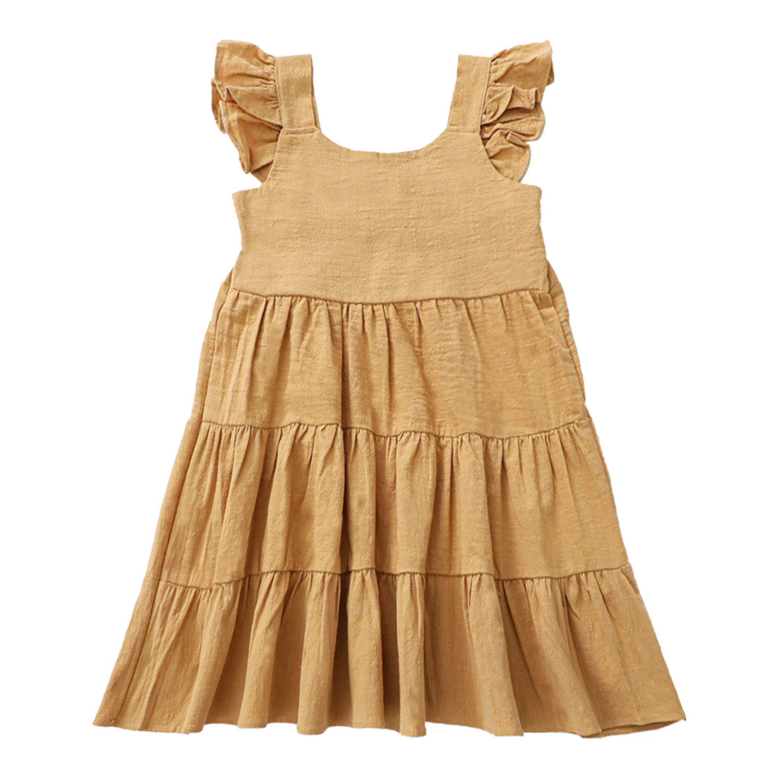 Casual Baby Kids Girls Dresses 2022 New Summer Sleeveless Ruffles Princess Dress Cute Solid Color Korean Children Clothing
Casual Baby Kids Girls Dresses 2022 New Summer Sleeveless Ruffles Princess Dress Cute Solid Color Korean Children Clothing