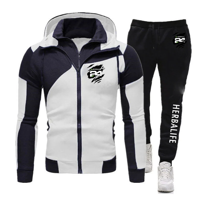 HERBALIFE 24 Printing Men's Fashion Zipper Hoodie Sportswear Jogging Tracksuit Harajuku Style Running Sport Suits+Pant 2Pcs Sets
HERBALIFE 24 Printing Men's Fashion Zipper Hoodie Sportswear Jogging Tracksuit Harajuku Style Running Sport Suits+Pant 2Pcs Sets
