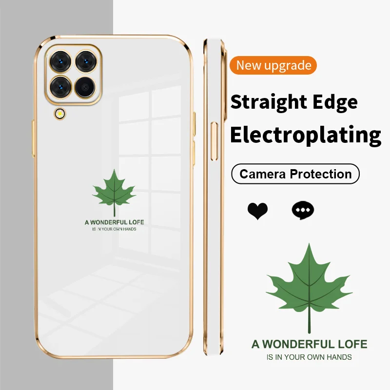 Maple Leaves Square Electroplating Phone Case for Samsung Galaxy A22 M32 4G M22 F22 A23 A30 A31 A32 A33 A42 M42 A50 A51 Soft TPU
Maple Leaves Square Electroplating Phone Case for Samsung Galaxy A22 M32 4G M22 F22 A23 A30 A31 A32 A33 A42 M42 A50 A51 Soft TPU
