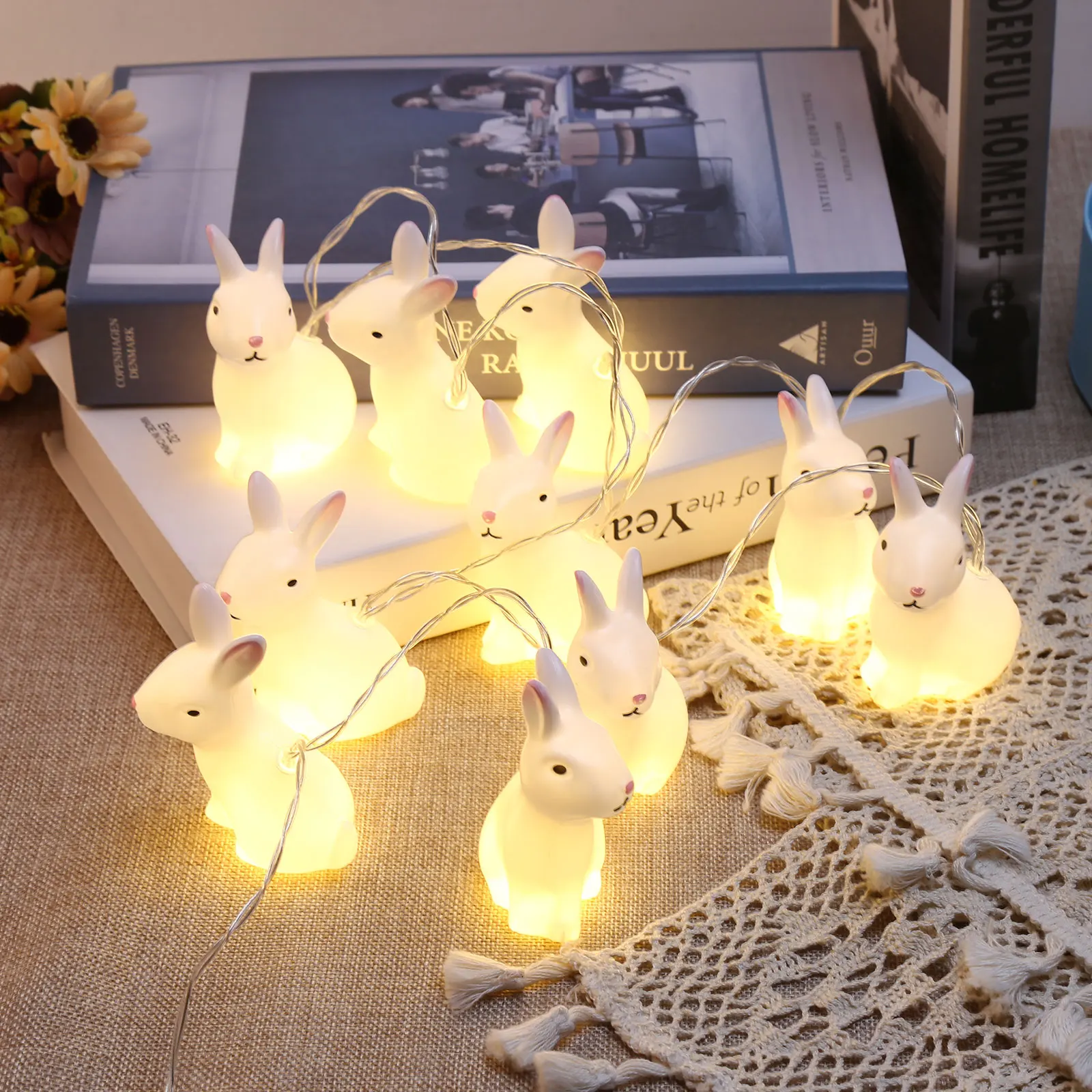 Easter LED Bunny Light String Battery Operated Cute Rabbit Fairy Lights for Easter Bedroom Party Birthday Home Decor Lamp
Easter LED Bunny Light String Battery Operated Cute Rabbit Fairy Lights for Easter Bedroom Party Birthday Home Decor Lamp