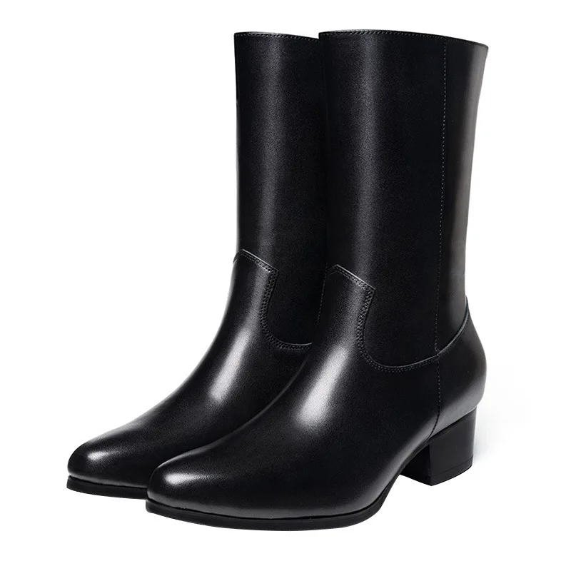 Knee High Warm Mens Boots Luxury Genuine Leather 2022 Winter New Style Black Fur Shoes High Heel with Side Zipper Social Suit
Knee High Warm Mens Boots Luxury Genuine Leather 2022 Winter New Style Black Fur Shoes High Heel with Side Zipper Social Suit
